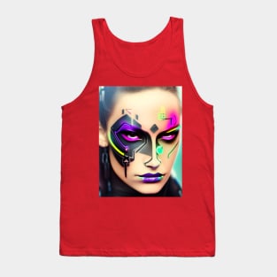 Enhanced Cyberpunk Woman Tank Top